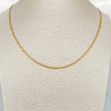 Cadena Cubana 1.85gr / 45cm / 2mm Oro Amarillo +1 18K %