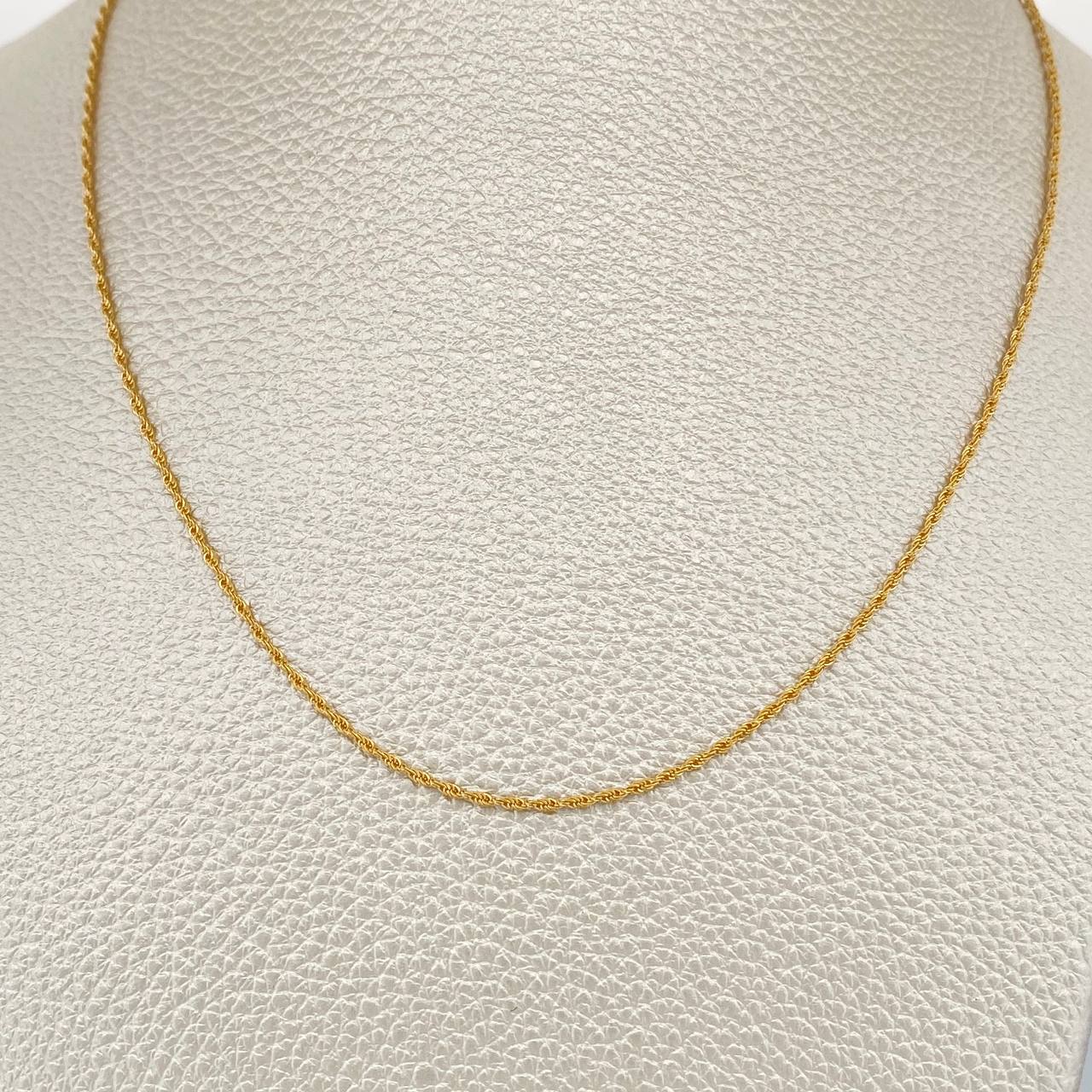 Cadena Lazo 0.95gr / 50cm / Oro Amarillo +3 18K $