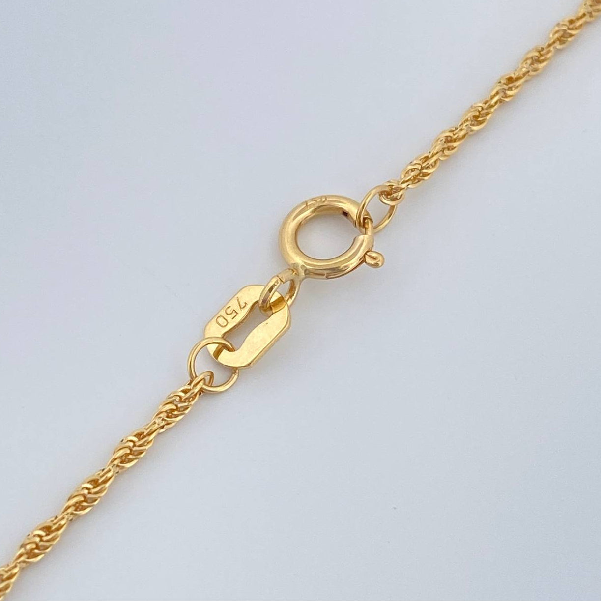 Cadena Lazo 0.95gr / 51cm / 1.2mm Oro Amarillo +3 18K %