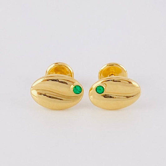 Topos Grano de Café 0.85g / 6.6mm Oro Amarillo 18K