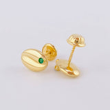 Topos Grano de Café 0.9g / 6.7mm Oro Amarillo 18K