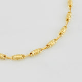 Pulso Rustico Barril 2.4g / 19cm / 3.05mm Oro Amarillo 18K
