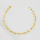 Pulso Rustico Barril 2.4g / 19cm / 3.05mm Oro Amarillo 18K