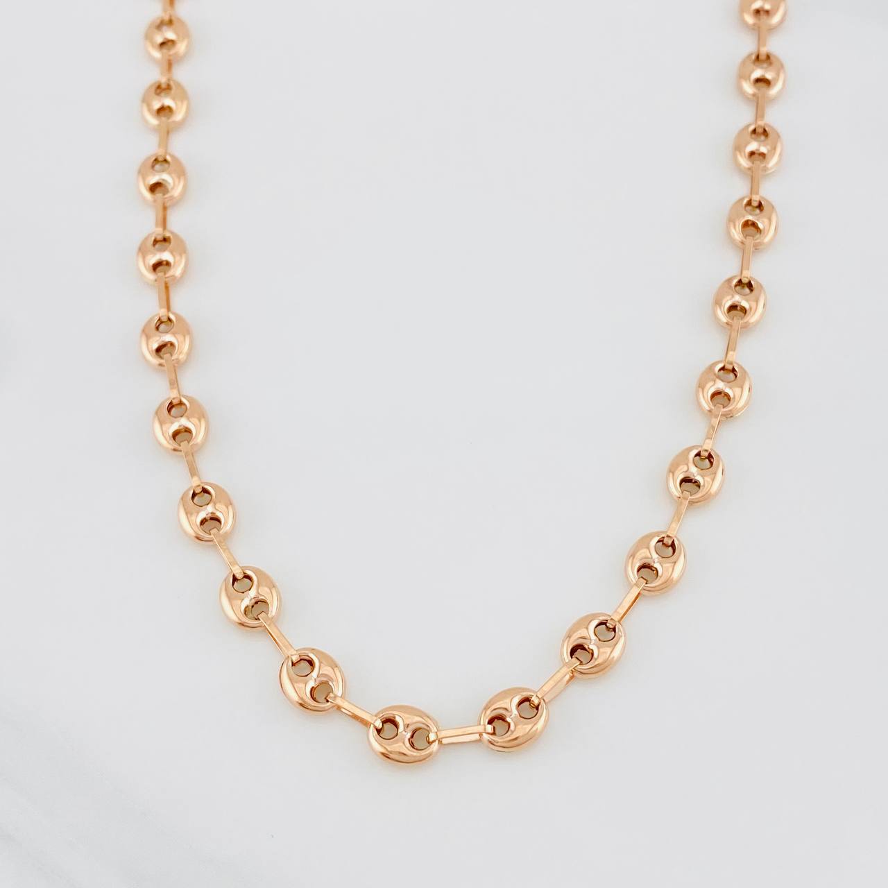 Cadena GC 9.85g / 60cm / 5mm Oro Rosa 18K