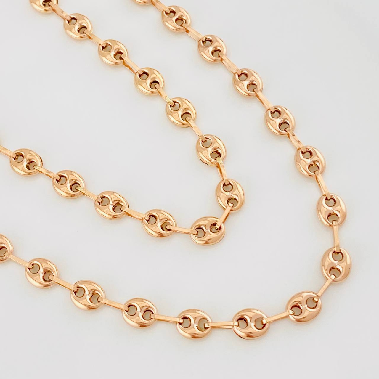 Cadena GC 9.85g / 60cm / 5mm Oro Rosa 18K