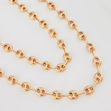 Cadena GC 9.85g / 60cm / 5mm Oro Rosa 18K