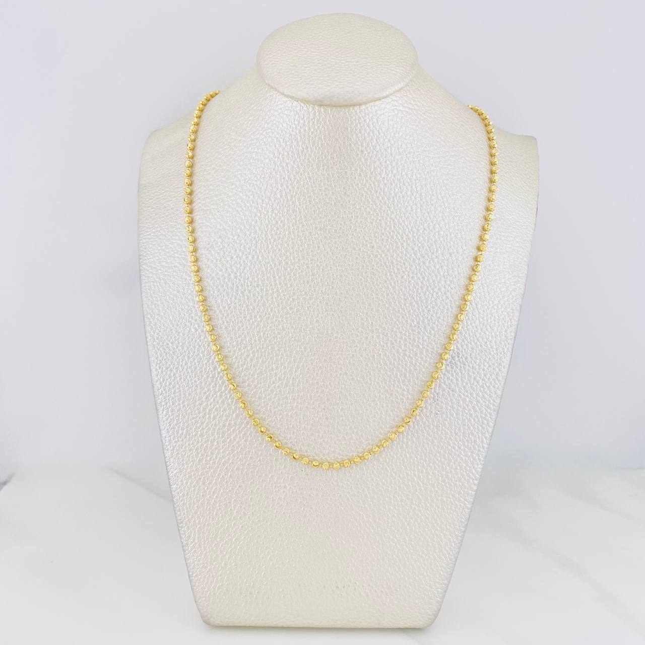 Cadena Militar Media Luna 9.95g / 45cm / 2.4mm Oro Amarillo 18K