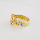 Anillo Corona 4.4g / T8 1/4 Tres Oros 18K
