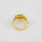 Anillo Corona 4.4g / T8 1/4 Tres Oros 18K