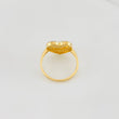 Anillo Corazon 2.85g / T7 1/2 Dos Oros Amarillo Blanco 18K