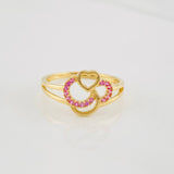Anillo Corazon 2.1g / T7 1/4 Oro Amarillo 18K