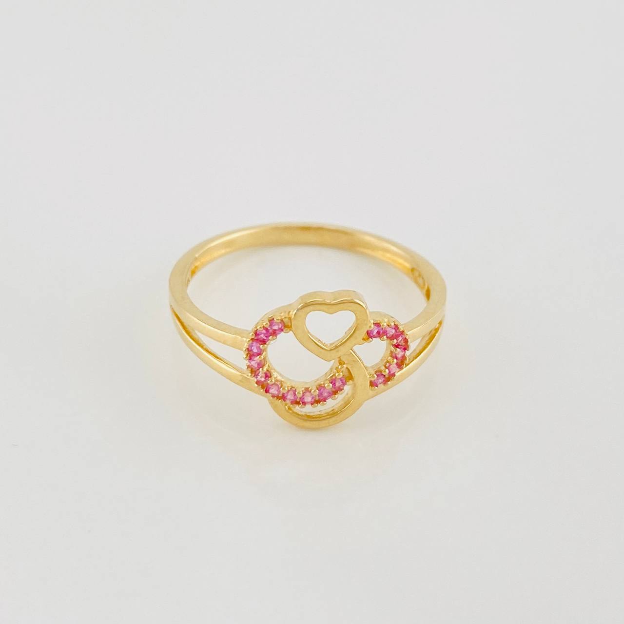 Anillo Corazon 2.1g / T7 1/4 Oro Amarillo 18K