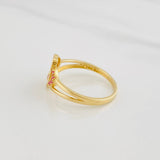 Anillo Corazon 2.1g / T7 1/4 Oro Amarillo 18K