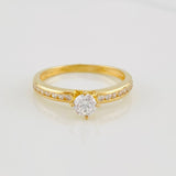 Anillo Solitario Churumbela 2.05g / T6 Oro Amarillo 18K