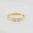 Anillo Solitario Trio 1.55g / T6 3/4 Oro Amarillo 18K
