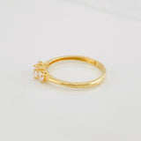 Anillo Solitario Trio 1.55g / T6 3/4 Oro Amarillo 18K