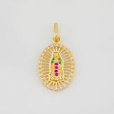 Dije Virgen de Guadalupe 1.8g / 2.5cm Oro Amarillo 18K
