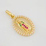 Dije Virgen de Guadalupe 1.8g / 2.5cm Oro Amarillo 18K