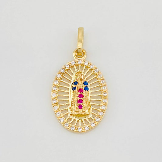 Dije Virgen de Guadalupe 1.55g / 2.5cm Oro Amarillo 18K