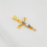 Dije Cruz Cristo 3.2g / 3.5cm Tres Oros 18K