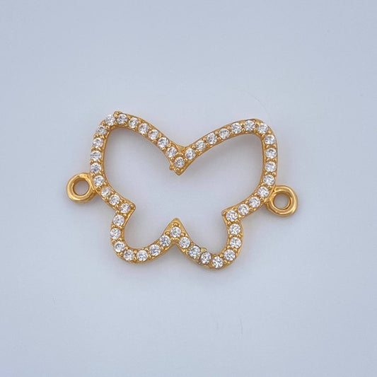 Herraje Silueta Mariposa 0.85gr / 2cm / Oro Amarillo 18K %