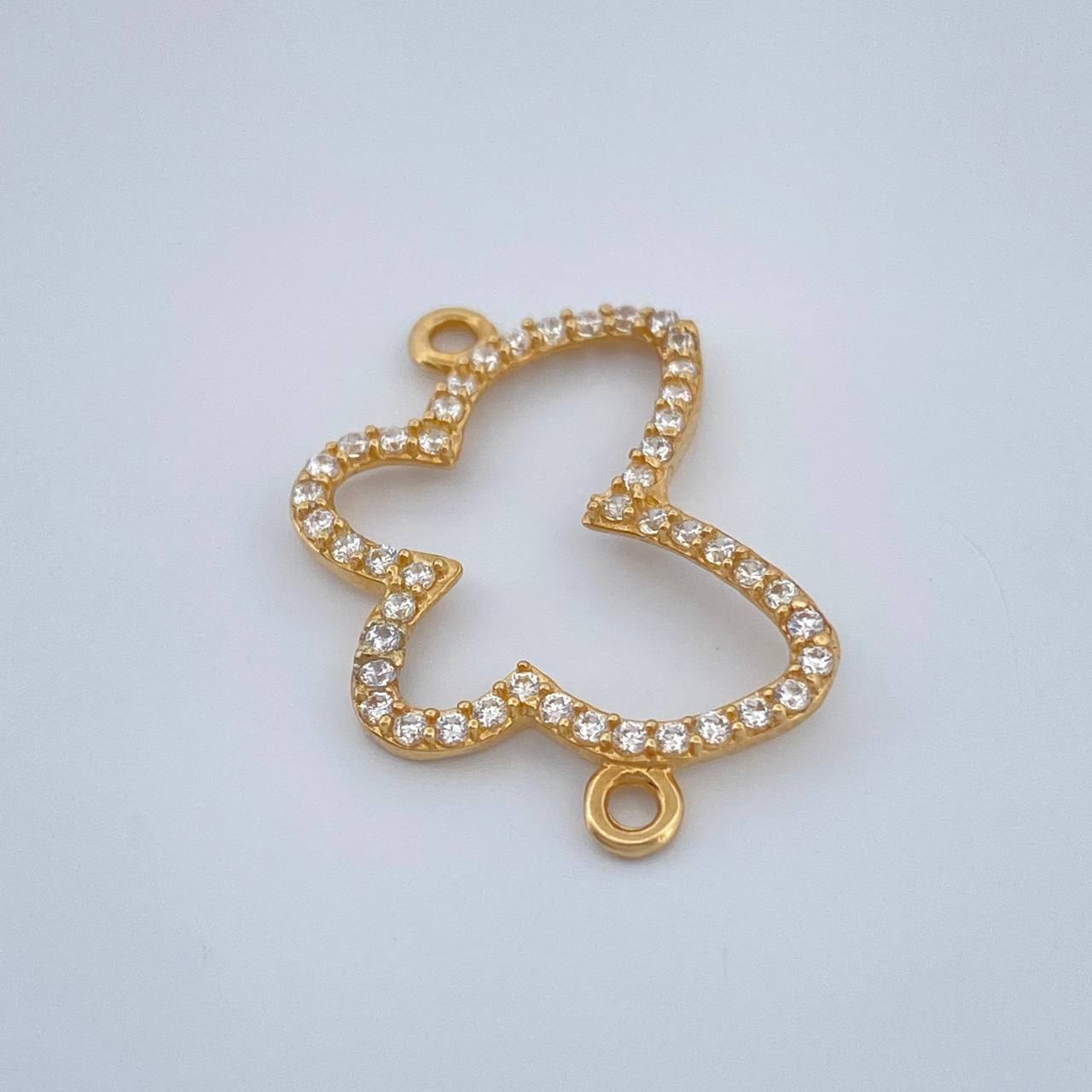 Herraje Silueta Mariposa 0.85gr / 2cm / Oro Amarillo 18K %