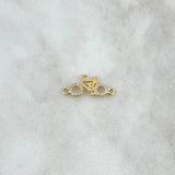 Herraje Bicicleta 0.9gr / 1.9cm / Circones Blancos Oro Amarillo