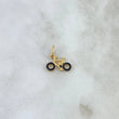 Dije Bicicleta 1gr / 2cm / Circones Negros Oro Amarillo