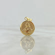 Dije Sagrado Corazón de Jesús & Virgen del Carmen 1gr / 2.4cm / Troquelado Oro Amarillo