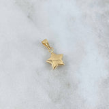 Dije Estrella 0.45gr / 1.7cm / Troquelada Oro Amarillo