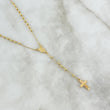 Rosario Virgen Milagrosa 4.1gr / 45cm / 3mm Bolas Diamantadas Oro Amarillo