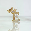 Dije Corona Letra E 1.7gr / 2.6cm / Oro Amarillo 18K *