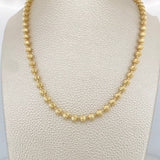 Cadena Militar Media Luna 23.35gr / 62cm / 5mm Oro Amarillo Nac.Esp. 18K $