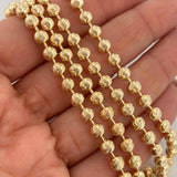 Cadena Militar Media Luna 23.35gr / 62cm / 5mm Oro Amarillo Nac.Esp. 18K $
