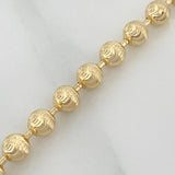 Cadena Militar Media Luna 23.35gr / 62cm / 5mm Oro Amarillo Nac.Esp. 18K $
