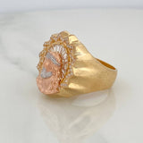 Anillo Rostro Cristo 11.6gr / T10 1/4 / Tres Oros 18K