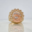 Anillo Rostro Cristo 11.6gr / T10 1/4 / Tres Oros 18K