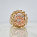 Anillo Rostro Cristo 11.6gr / T10 1/4 / Tres Oros 18K