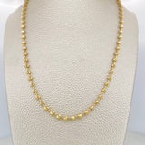 Cadena Militar Media Luna 15gr / 61cm / 4mm Oro Amarillo Nac.Esp. 18K $