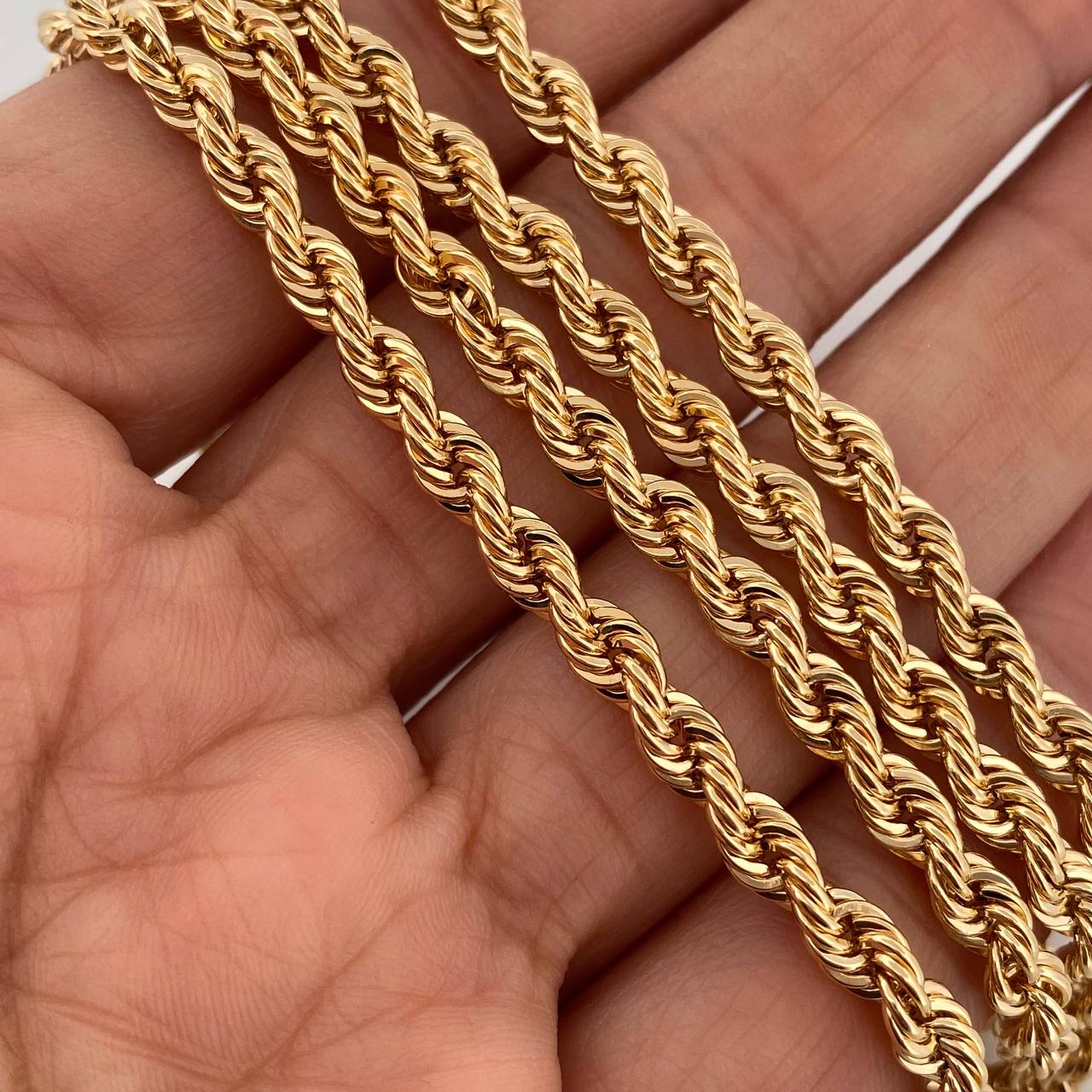 Cadena Lazo 14gr / 60cm / 4mm Oro Amarillo +3 $