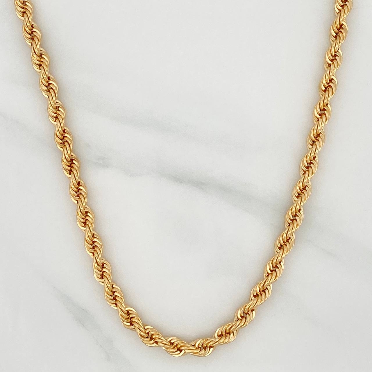 Cadena Lazo 14gr / 60cm / 4mm Oro Amarillo +3 $