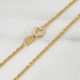 Cadena Lazo 0.85gr / 45cm / 1mm Oro Amarillo +3 18K $