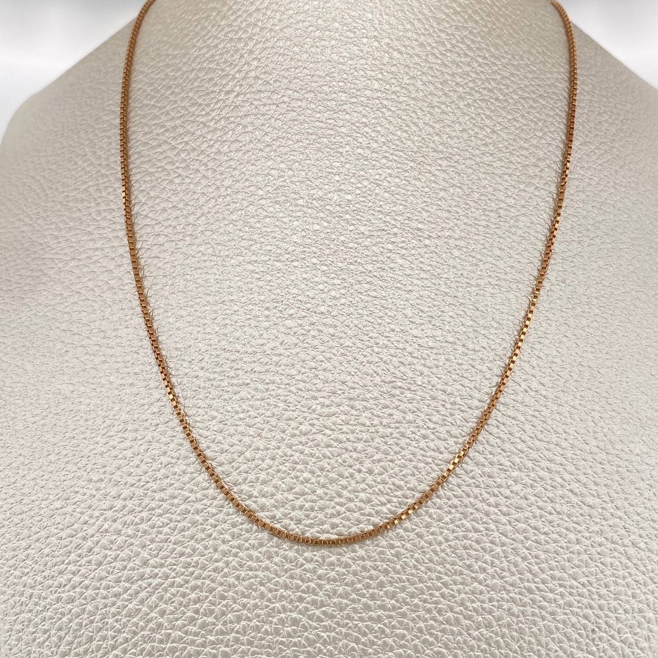 Cadena Veneciana 4.2gr / 47cm-52.5cm / 1.15mm Oro Rosa +3 18K $
