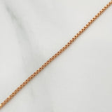 Cadena Veneciana 4.2gr / 47cm-52.5cm / 1.15mm Oro Rosa +3 18K $