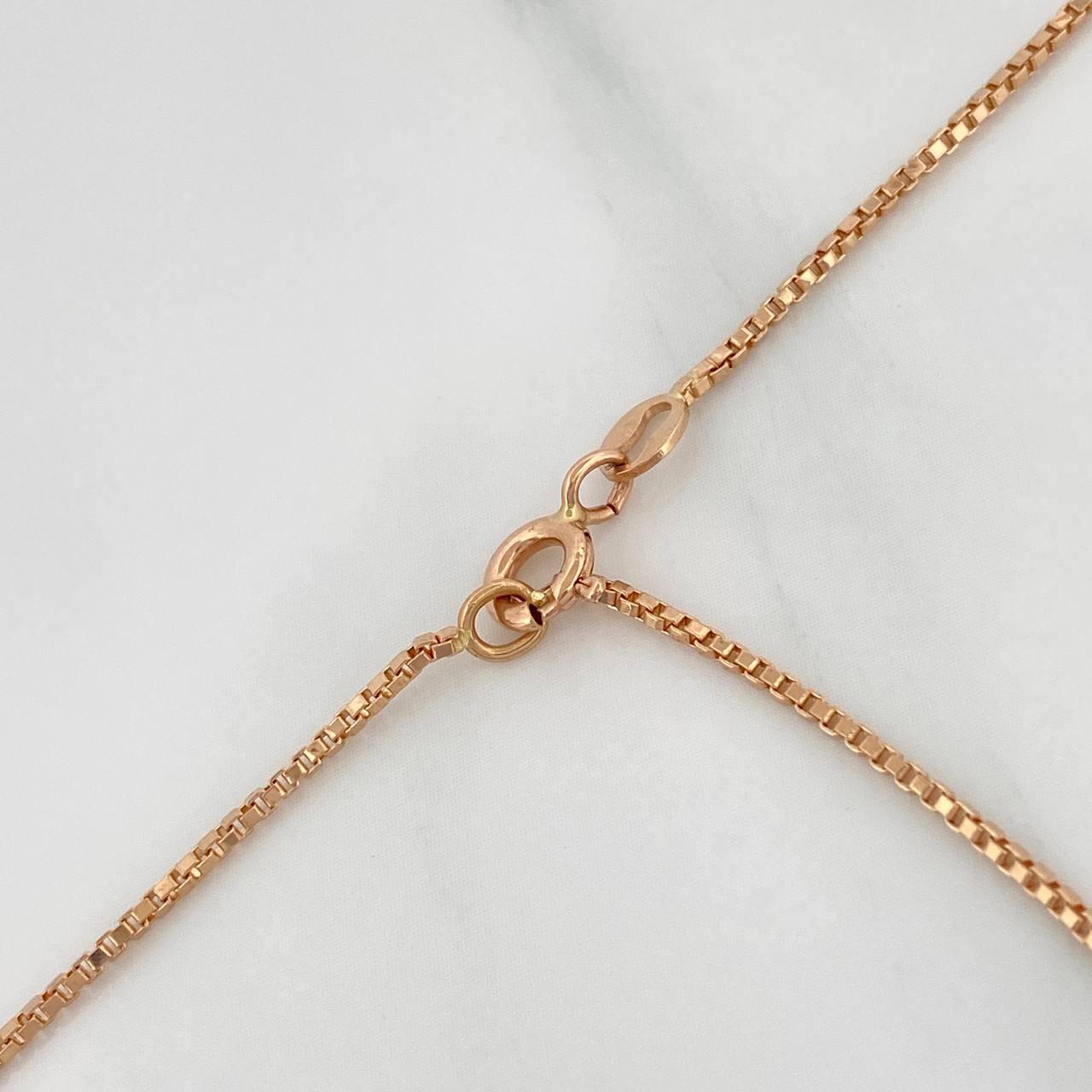 Cadena Veneciana 4.2gr / 47cm-52.5cm / 1.15mm Oro Rosa +3 18K $