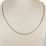 Cadena Cardano 5.75gr / 60.6cm / 1mm Dos Oros Blanco Rosa +4 18K %