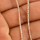 Cadena Cardano 15.25gr / 60.5cm / 1.35mm Dos Oros Blanco Rosa +4 18K &