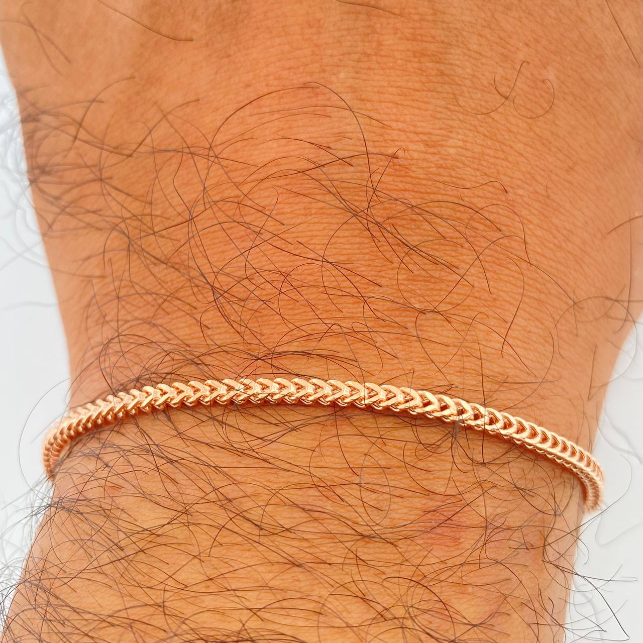 Pulso Franco 3.05gr / 19cm / 2mm Oro Rosa +3 18K &