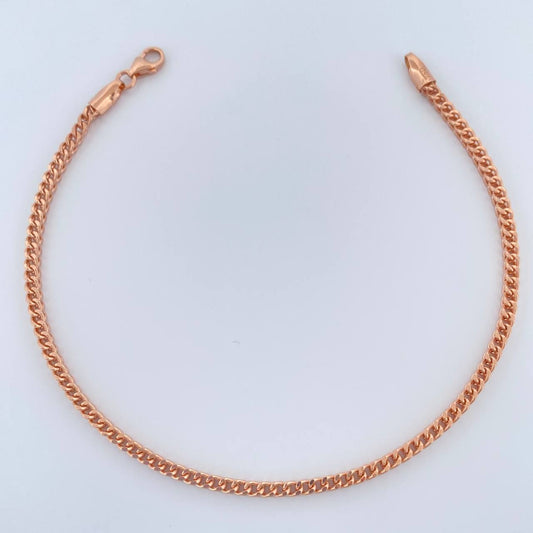 Pulso Franco 3.05gr / 19cm / 2mm Oro Rosa +3 18K &