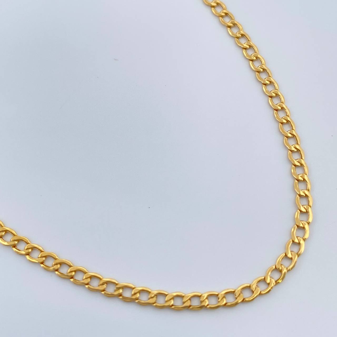 Cadena Cubana 2.65gr / 45cm / 2.2mm Oro Amarillo +1 18K &